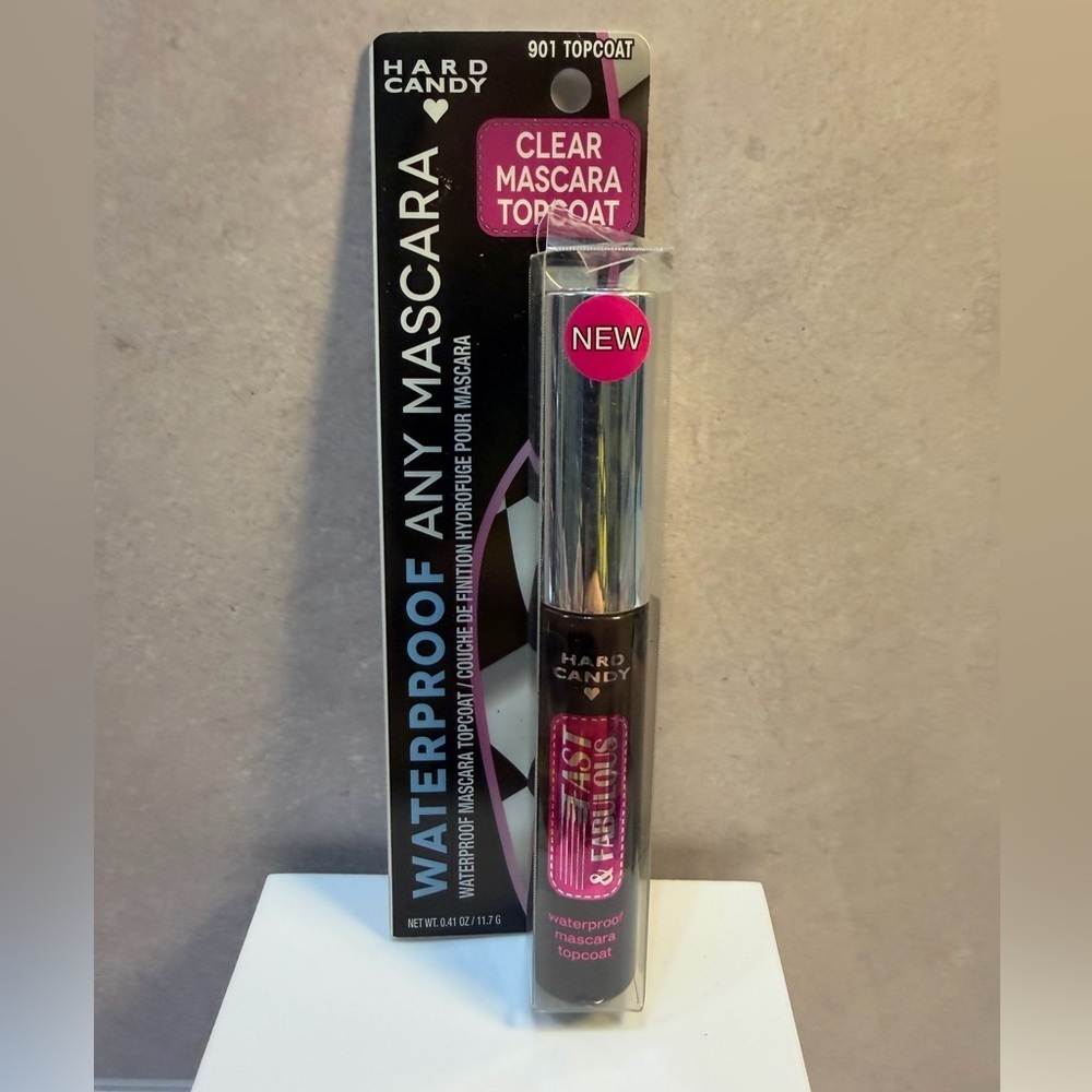 🩷5/$10 Hard Candy Clear Mascara Topcoat with Black and Pink Packaging